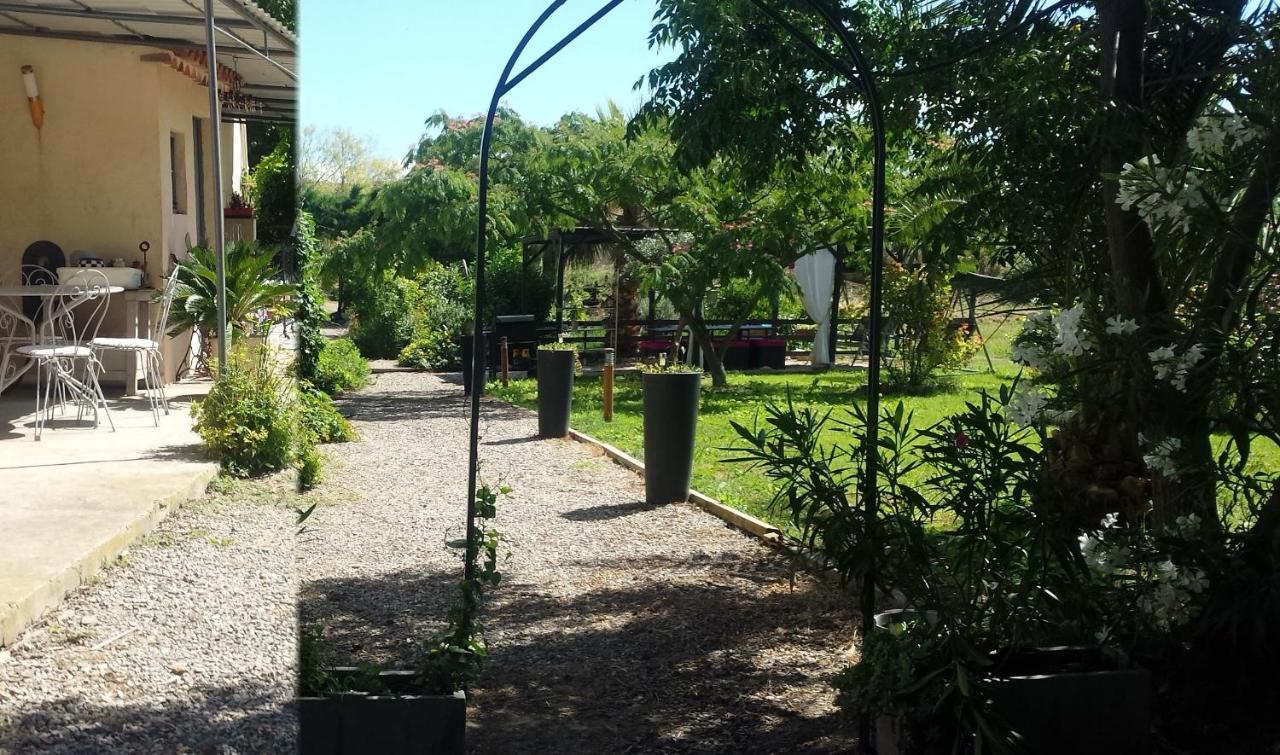 Aux Roses De L'Etang Hotel Capestang Bagian luar foto